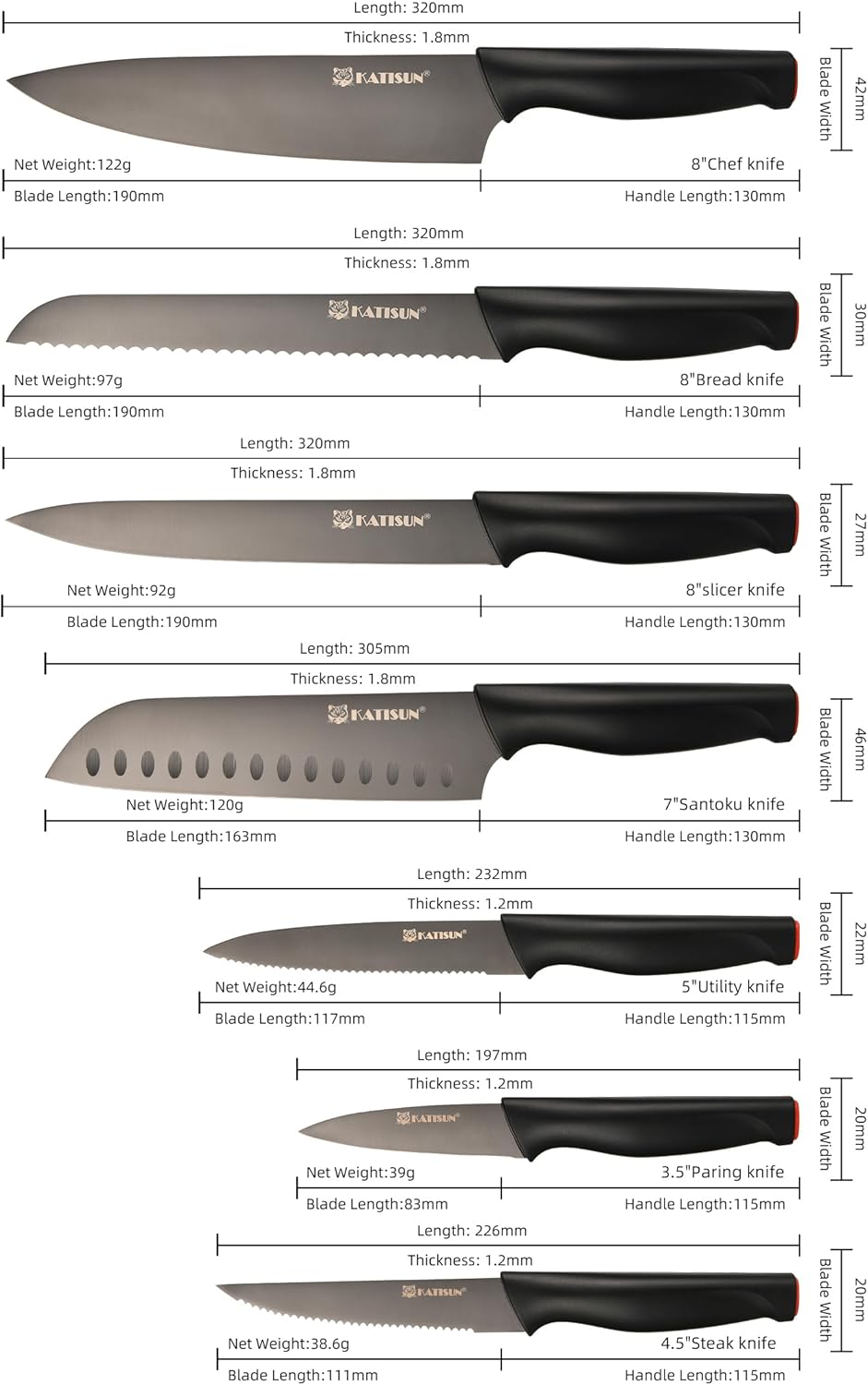 15-Piece Knife Set