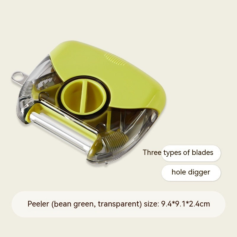 3-in-1 Stainless Steel Peeler & Shredder