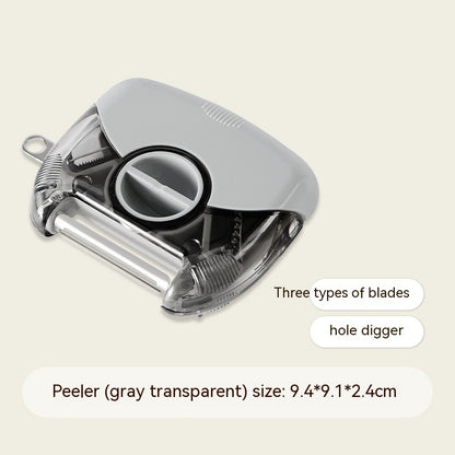 3-in-1 Stainless Steel Peeler & Shredder