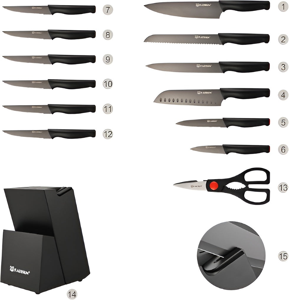 15-Piece Knife Set